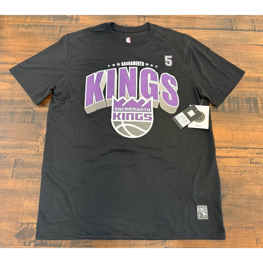 Sacramento Kings DeAaron Fox #5 Mens L Large NBA Basketball Shirt Black New